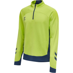 hummel LEAD 1/2-Zip Trainingspullover lime punch S