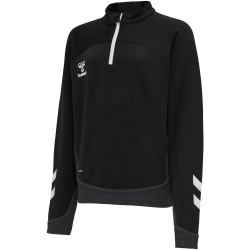 hummel LEAD 1/2-Zip Pullover Kinder black 176