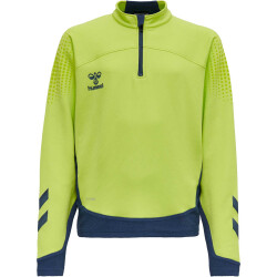 hummel LEAD 1/2-Zip Pullover Kinder lime punch 116