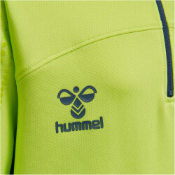 hummel LEAD 1/2-Zip Pullover Kinder lime punch 116
