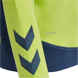 hummel LEAD 1/2-Zip Pullover Kinder lime punch 116