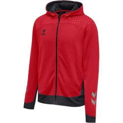hummel LEAD Zip Polyester Hoodie true red S