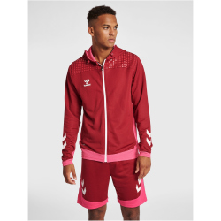 hummel LEAD Zip Polyester Hoodie biking red S