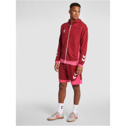 hummel LEAD Zip Polyester Hoodie biking red S