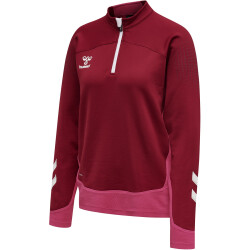 hummel LEAD Damen 1/2-Zip Pullover biking red S