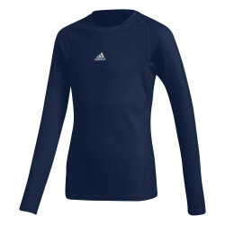 adidas Alphaskin langarm Funktionsshirt Kinder dkblue 128