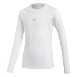 adidas Alphaskin langarm Funktionsshirt Kinder white 140