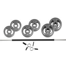 TRENDY SPORT Pesos Aperto Hantel Set Grau 9 KG