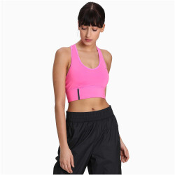 PUMA Mid Impact Long Line Bra Sport-BH pink XS