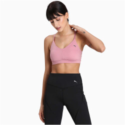 PUMA Low Impact Strappy Bra Sport-BH pink XS