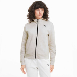 PUMA Nu-tility Kapuzenjacke Damen PUMA white heather XS