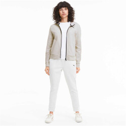 PUMA Nu-tility Kapuzenjacke Damen PUMA white heather XS