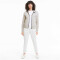 PUMA Nu-tility Kapuzenjacke Damen PUMA white heather XS