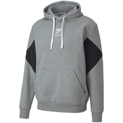 PUMA Rebel Hoodie Small Logo FL Sweatshirt gray S
