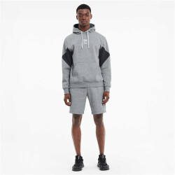 PUMA Rebel Hoodie Small Logo FL Sweatshirt gray M