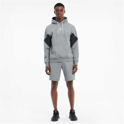 PUMA Rebel Hoodie Small Logo FL Sweatshirt gray XL