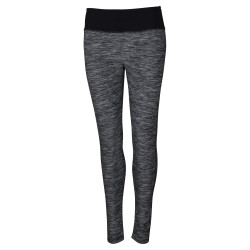 york Neni-L Damen Funktionsleggings grau melange/schwarz 36