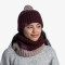 BUFF Fleece Bommelmütze Alina maroon