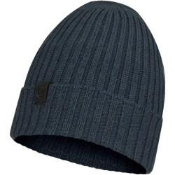 BUFF Merinowolle Knit Hat Norval Mütze denim