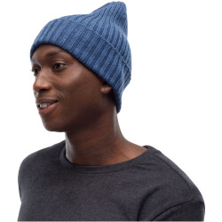 BUFF Merinowolle Knit Hat Norval Mütze denim