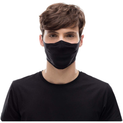 BUFF Mund-Nasen-Schutz Maske mit Filter solid black