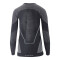 UYN Evolutyon Comfort langarm Funktionsshirt Damen charcoal/white/light grey L/XL