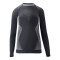UYN Evolutyon Comfort langarm Funktionsshirt Damen charcoal/white/light grey L/XL