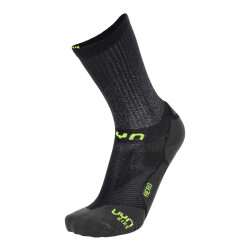 UYN Aero Fahrradsocken black/lime 35-38