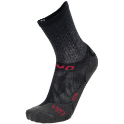 UYN Aero Fahrradsocken Damen black/raspberry 35-36