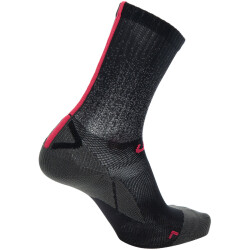 UYN Aero Fahrradsocken Damen black/raspberry 35-36