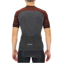 UYN Alpha Coolboost Fahrradtrikot Herren sharkskin/red wagon L