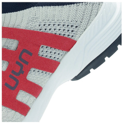 UYN Nature Tune Slip-on Sneaker aus Merinowolle Damen pearl grey/carbon/cherry 35