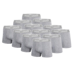 12er Pack JAKO Boxershorts Basic grau meliert S
