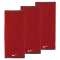3er Pack NIKE Fundamental Handtuch 643N sport red/white L
