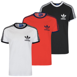 3er Pack adidas Originals 3-Stripes Trefoil T-Shirt