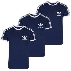 3er Pack adidas Originals 3-Stripes Trefoil T-Shirt