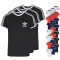 3er Pack adidas Originals 3-Stripes Trefoil T-Shirt