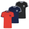 3er Pack adidas Originals 3-Stripes Trefoil T-Shirt