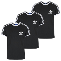 3er Pack adidas Originals 3-Stripes Trefoil T-Shirt...