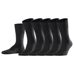 5er Pack FALKE Run Freizeitsocken black 35-36