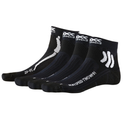 3er Pack X-SOCKS Run Speed Two Laufsocken Damen opal black 39-40
