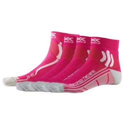 3er Pack X-SOCKS Run Speed Two Laufsocken Damen flamingo pink/pearl grey 41-42