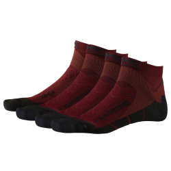 3er Pack X-SOCKS Run Discovery Laufsocken dark ruby/opal...