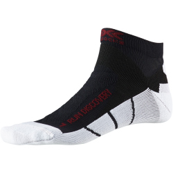3er Pack X-SOCKS Run Discovery Laufsocken black/white/dark ruby 35-38