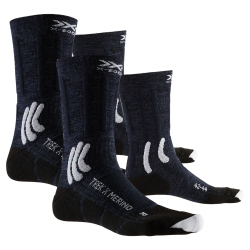 2er Pack X-SOCKS Trek X Merino Trekkingsocken midnight...