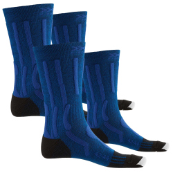 2er Pack X-SOCKS Trek X Merino Trekkingsocken lake blue...