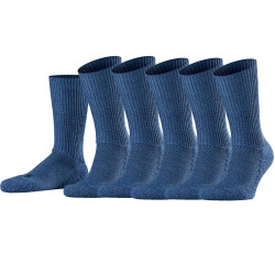 5er Pack FALKE Walkie Ergo Wandersocken light denim 35-36