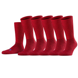 5er Pack FALKE Walkie Ergo Wandersocken scarlet 37-38