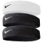 3er Pack NIKE Swoosh Stirnband black/black/white