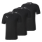 3er Pack PUMA teamFINAL 21 Sideline Trainingsshirt PUMA black/asphalt S